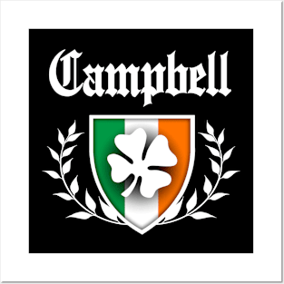 Campbell Shamrock Crest Posters and Art